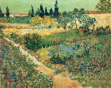 Garden with Flowers Vincent van Gogh Oil Paintings